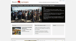 Desktop Screenshot of forum-synergies.exemole.fr