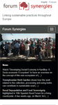 Mobile Screenshot of forum-synergies.exemole.fr