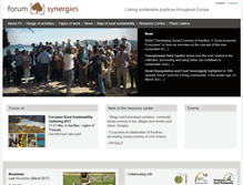 Tablet Screenshot of forum-synergies.exemole.fr